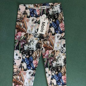 Molo Puppy Love Niki Leggings sz 12 yrs
